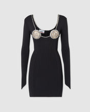 Load image into Gallery viewer, Gcds bling circle bra dress: Women Dresses Black | GCDS

