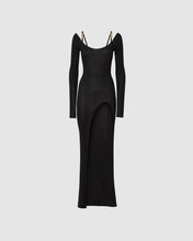 Load image into Gallery viewer, Lurex long dress: Women Dresses Black | GCDS

