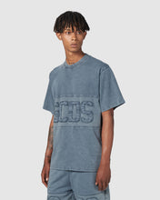 Load image into Gallery viewer, Overdyed GCDS logo band t-shirt: Men T-Shirts Black | GCDS
