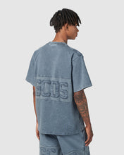 Load image into Gallery viewer, Overdyed GCDS logo band t-shirt: Men T-Shirts Black | GCDS

