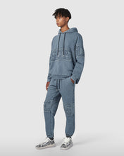 Load image into Gallery viewer, Overdyed GCDS logo band sweatpants: Men Trousers Black | GCDS
