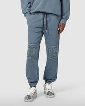 Load image into Gallery viewer, Overdyed GCDS logo band sweatpants: Men Trousers Black | GCDS
