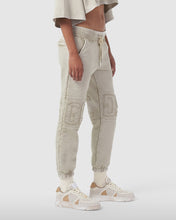 Load image into Gallery viewer, Overdyed GCDS logo band sweatpants: Women Trousers Whitecap Grey | GCDS
