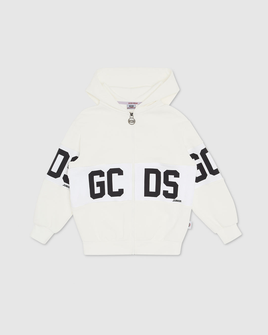 GCDS logo band Hoodie: Unisex  Hoodie and tracksuits  Off white | GCDS