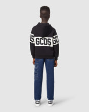 Load image into Gallery viewer, Gcds Logo band zip-up hoodie: Unisex     Hoodie and tracksuits Black | GCDS
