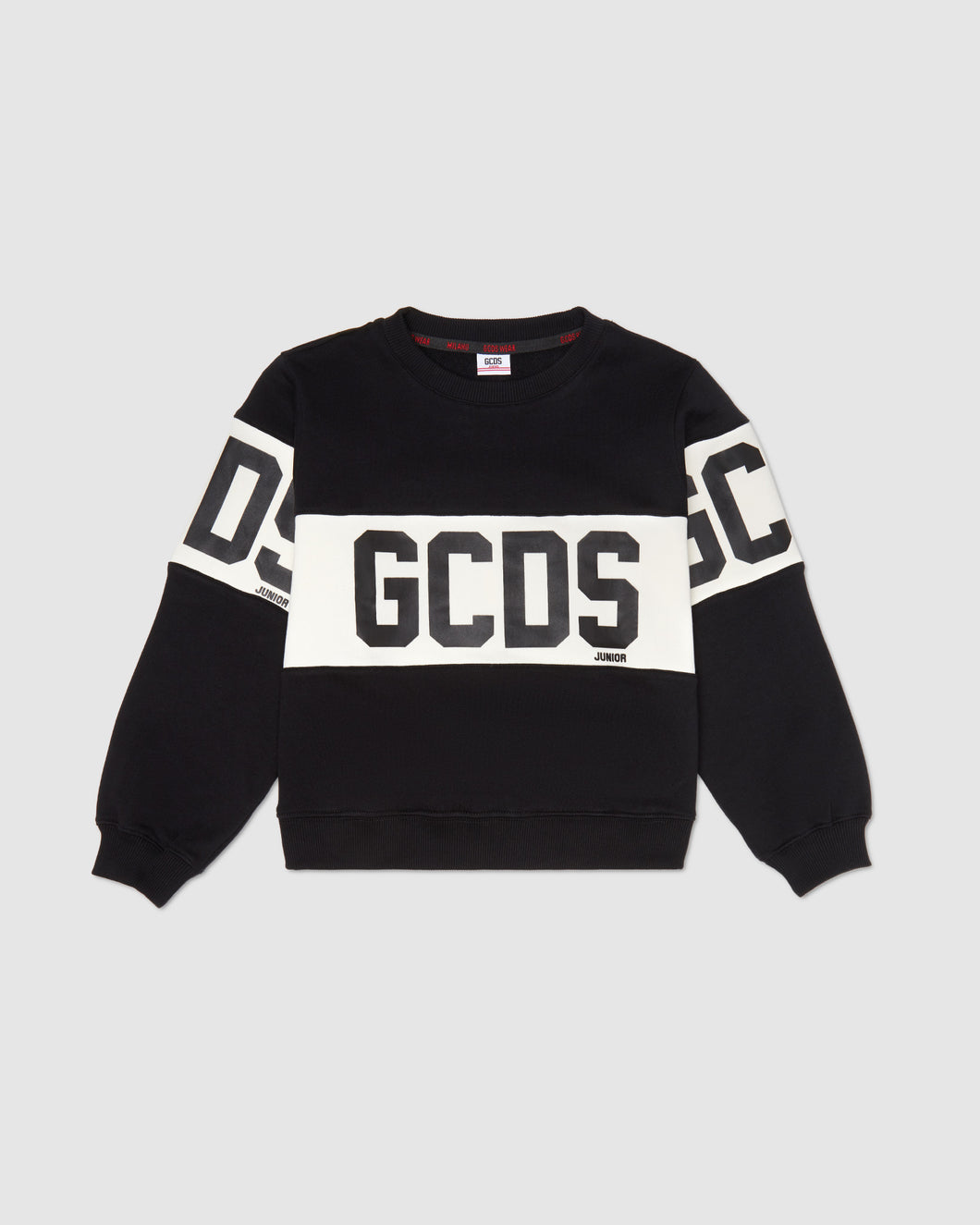 Gcds Logo band crewneck: Unisex      Hoodie and tracksuits Black | GCDS