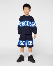 Load image into Gallery viewer, GCDS logo band Crewneck: Unisex  Hoodie and tracksuits  Dark Blue | GCDS
