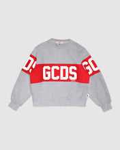 Load image into Gallery viewer, GCDS logo band Crewneck: Unisex  Hoodie and tracksuits  Grey | GCDS

