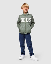 Load image into Gallery viewer, Gcds logo puffercoat: Boy Outerwear Green | GCDS
