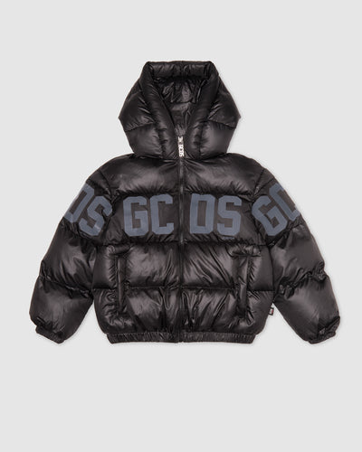 Gcds logo band padded jacket: Unisex     Outerwear Black | GCDS