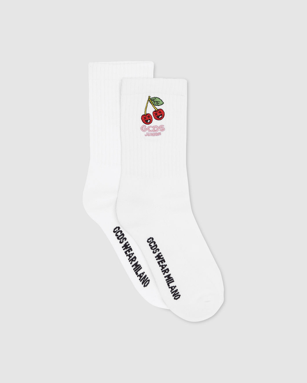 Cherry Socks: Girl Accessories White | GCDS