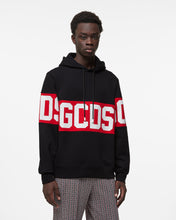 Load image into Gallery viewer, Gcds logo Band Regular Hoodie : Men Hoodie Black | GCDS
