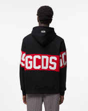Load image into Gallery viewer, Gcds logo Band Regular Hoodie : Men Hoodie Black | GCDS
