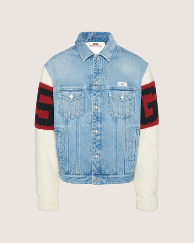 Mix denim jacket: Unisex Outerwear Multicolor | GCDS