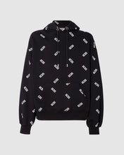 Load image into Gallery viewer, All-over logo regular hoodie: Men Hoodies Black | GCDS
