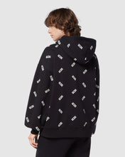 Load image into Gallery viewer, All-over logo regular hoodie: Men Hoodies Black | GCDS
