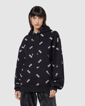 Load image into Gallery viewer, All-over logo regular hoodie: Men Hoodies Black | GCDS
