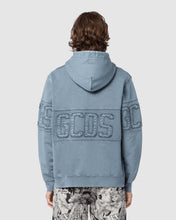 Load image into Gallery viewer, Overdyed Gcds logo band hoodie: Men Hoodies Black | GCDS
