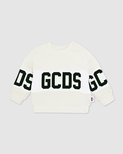 Baby GCDS logo motif hoodie: Unisex  Hoodie and tracksuits  Off white | GCDS