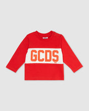 Load image into Gallery viewer, Baby Gcds logo band t-shirt: Unisex T-shirts Red | GCDS
