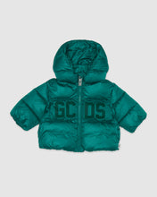 Load image into Gallery viewer, Baby Gcds logo band padded jacket: Unisex Outerwear Green | GCDS
