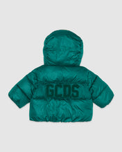 Load image into Gallery viewer, Baby Gcds logo band padded jacket: Unisex Outerwear Green | GCDS
