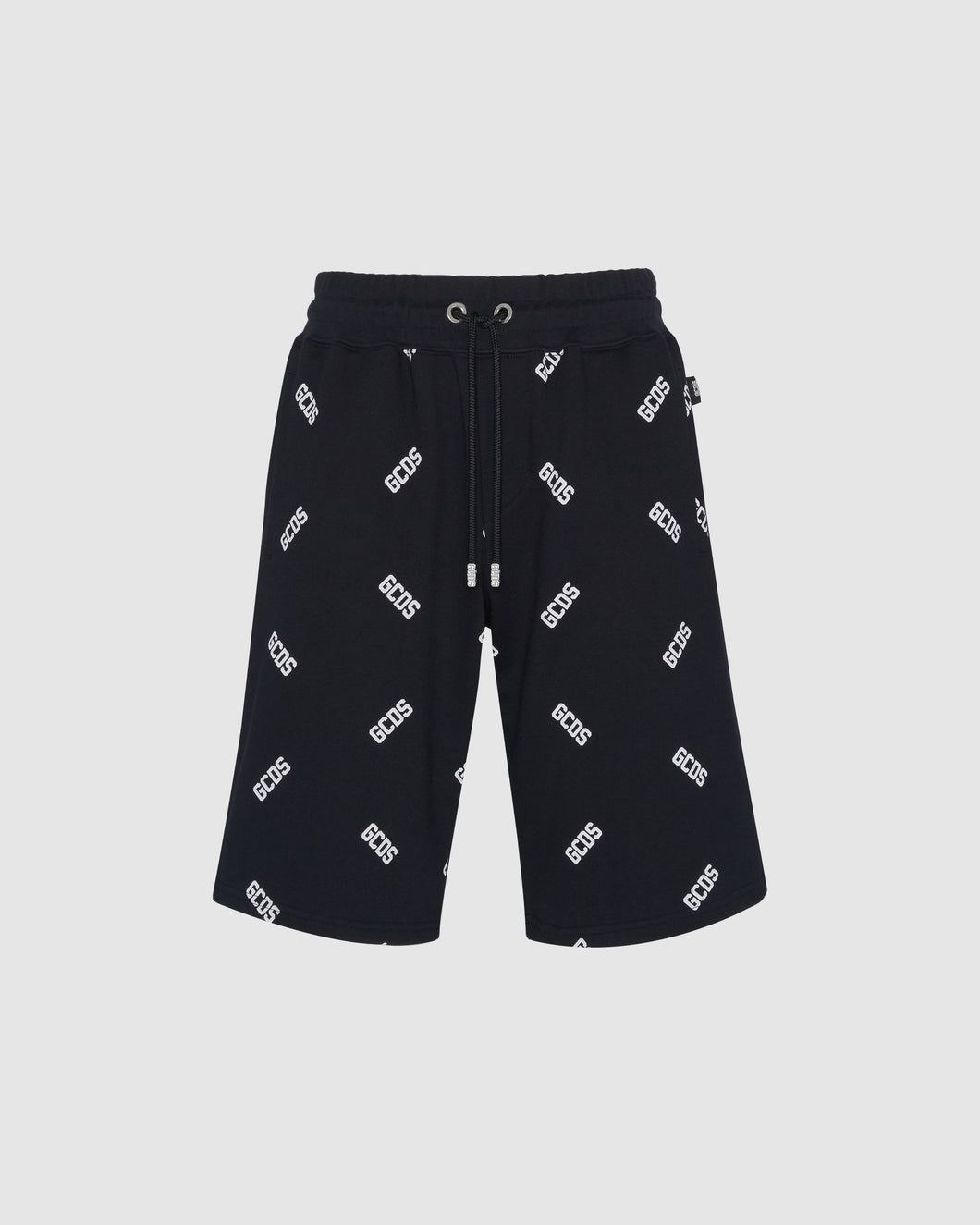 Allover logo shorts: Men Trousers Black | GCDS