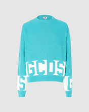 Load image into Gallery viewer, Gcds low band sweater: Unisex Knitwear Aquamarine | GCDS
