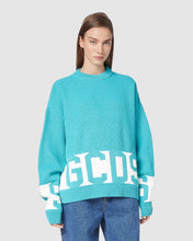 Load image into Gallery viewer, Gcds low band sweater: Unisex Knitwear Aquamarine | GCDS
