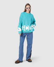 Load image into Gallery viewer, Gcds low band sweater: Unisex Knitwear Aquamarine | GCDS
