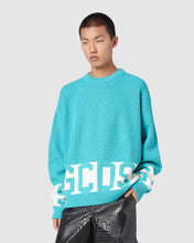 Load image into Gallery viewer, Gcds low band sweater: Unisex Knitwear Aquamarine | GCDS
