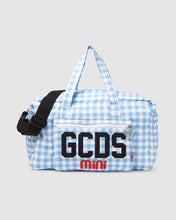Load image into Gallery viewer, Cherry Vichy motif Baby Changing Bag: Unisex  Accessories Light blue | GCDS
