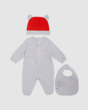 Load image into Gallery viewer, GCDS logo motif Three-piece Baby Gift Set: Unisex  Playsuits and Gift Set Grey | GCDS
