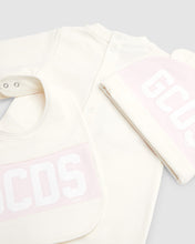 Load image into Gallery viewer, Gcds Logo band Three-Piece Baby Set: Unisex Playsuits and Gift Set Pink | GCDS
