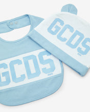 Load image into Gallery viewer, Gcds Logo Band Two-Piece Baby Set: Boy Playsuits and Gift Set Angel Blue | GCDS
