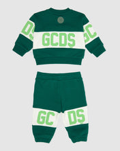 Load image into Gallery viewer, Baby Gcds Logo band Tracksuit: Unisex Hoodie and tracksuits Green | GCDS
