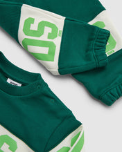 Load image into Gallery viewer, Baby Gcds Logo band Tracksuit: Unisex Hoodie and tracksuits Green | GCDS
