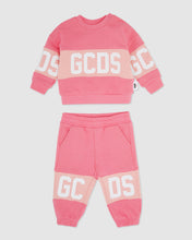 Load image into Gallery viewer, Baby GCDS logo motif tracksuit: Unisex  Hoodie and tracksuits  Cradle Pink | GCDS
