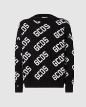 Load image into Gallery viewer, Gcds monogram jacquard sweater: Unisex Knitwear Black | GCDS
