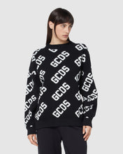 Load image into Gallery viewer, Gcds monogram jacquard sweater: Unisex Knitwear Black | GCDS
