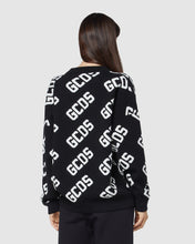 Load image into Gallery viewer, Gcds monogram jacquard sweater: Unisex Knitwear Black | GCDS
