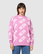 Load image into Gallery viewer, Gcds monogram jacquard sweater: Unisex Knitwear Fuchsia | GCDS
