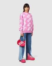 Load image into Gallery viewer, Gcds monogram jacquard sweater: Unisex Knitwear Fuchsia | GCDS
