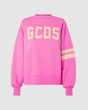 Load image into Gallery viewer, Gcds logo oversized crewneck: Women Hoodies Fuchsia | GCDS
