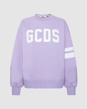 Load image into Gallery viewer, GCDS logo crewneck: Women Hoodies Lilac | GCDS
