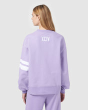 Load image into Gallery viewer, GCDS logo crewneck: Women Hoodies Lilac | GCDS
