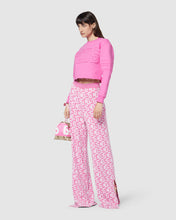 Load image into Gallery viewer, Gcds logo band cropped crewneck: Women Hoodies Fuchsia | GCDS
