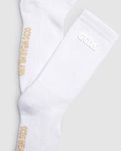 Load image into Gallery viewer, Rubber logo socks: Unisex Socks White | GCDS
