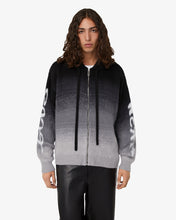 Carica l&#39;immagine nel visualizzatore di Gallery, Brushed  Degradè Zip-Up Jacket | Men Knitwear Black | GCDS®
