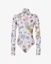 Load image into Gallery viewer, Printed Tulle Bodysuit | Women Bodysuits Multicolor | GCDS®
